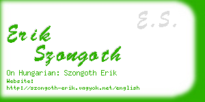 erik szongoth business card